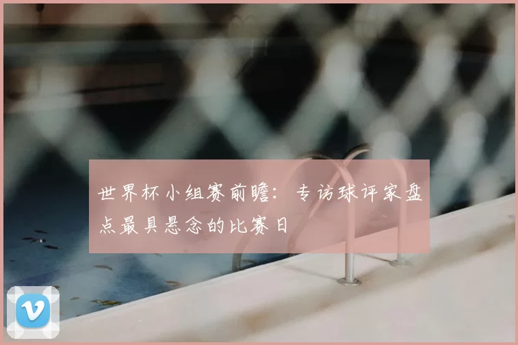 世界杯小组赛前瞻:专访球评家盘点最具悬念的比赛日