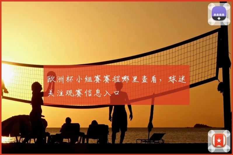 欧洲杯小组赛赛程哪里查看，球迷关注观赛信息入口