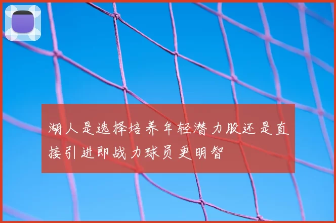 湖人是选择培养年轻潜力股还是直接引进即战力球员更明智